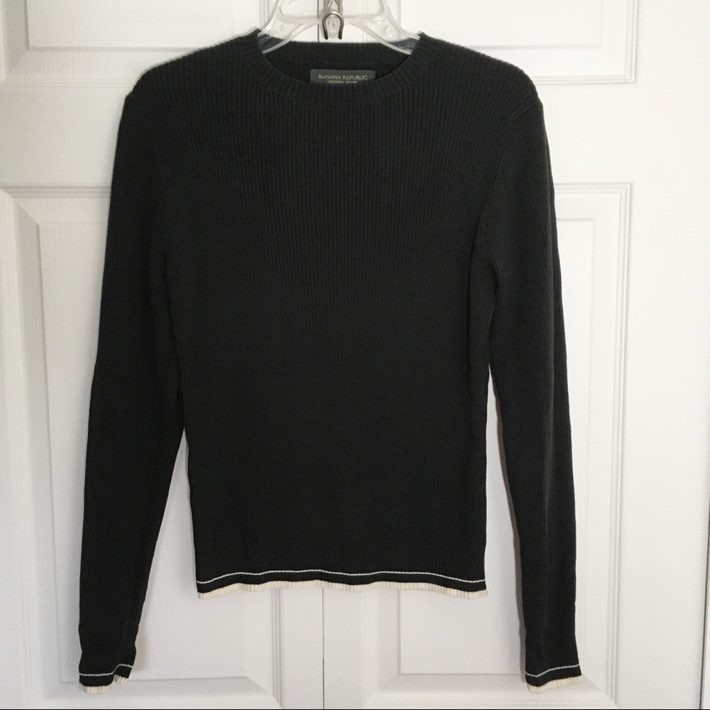 Banana Republic Factory Black Sweater L